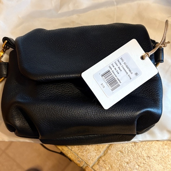 HOBO Black Leather Crossbody Bag - Picture 1 of 8